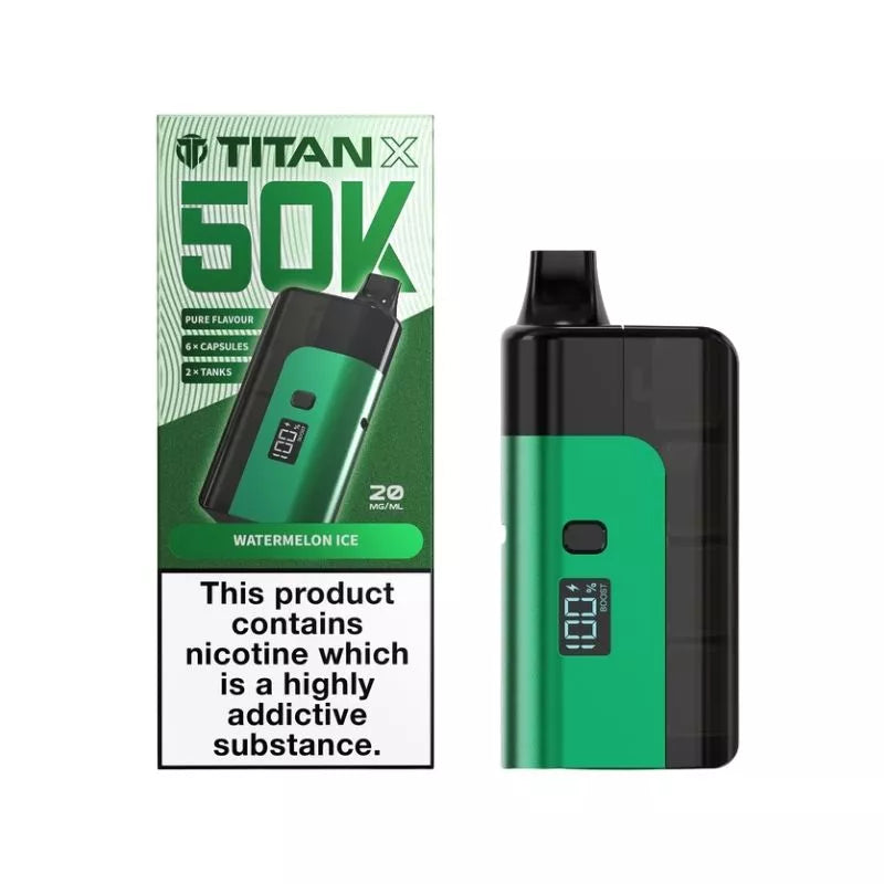 Titan X 50K Puffs Prefilled & Reusable Pod Kit