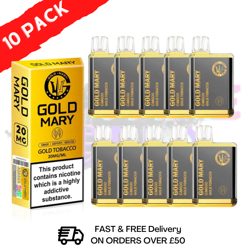 Gold-Tabak – Gold Mary 600 Puff, 10er-Packung