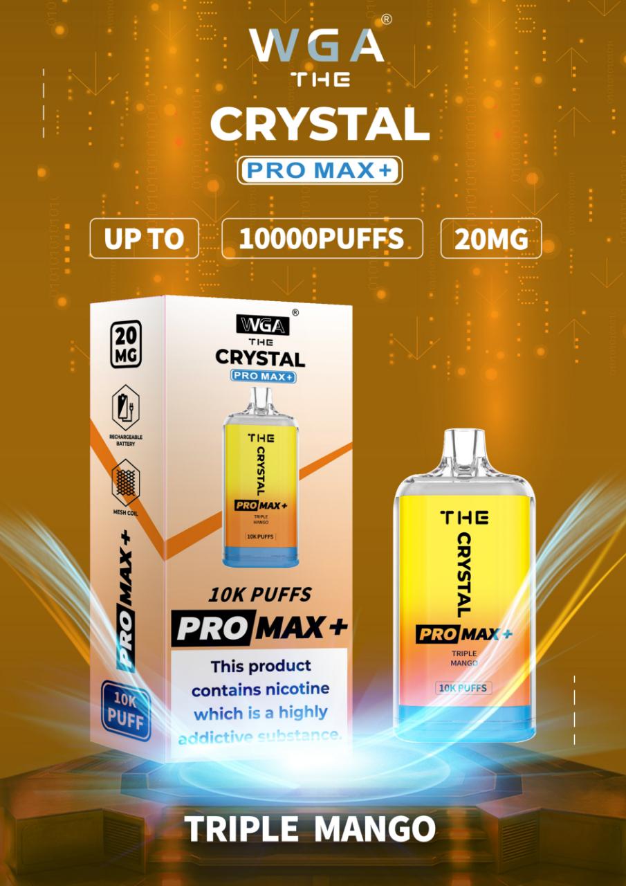 The Crystal Pro Max + 10000 Puffs Disposable Vape Pod