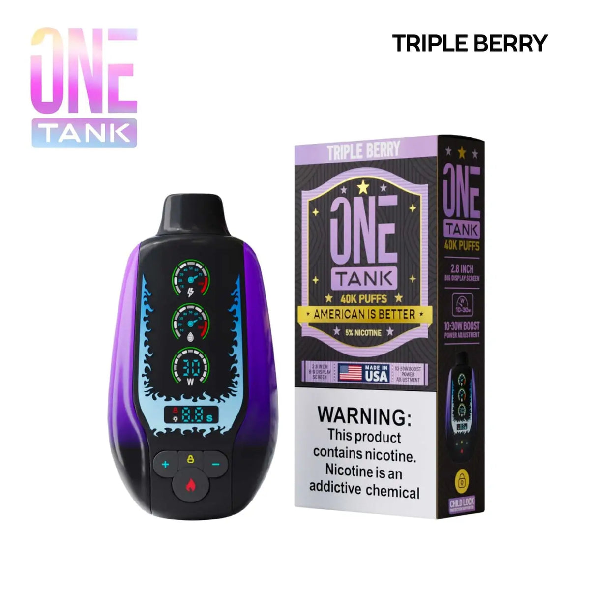 Triple Berry - One Tank 40k Disposable Vape