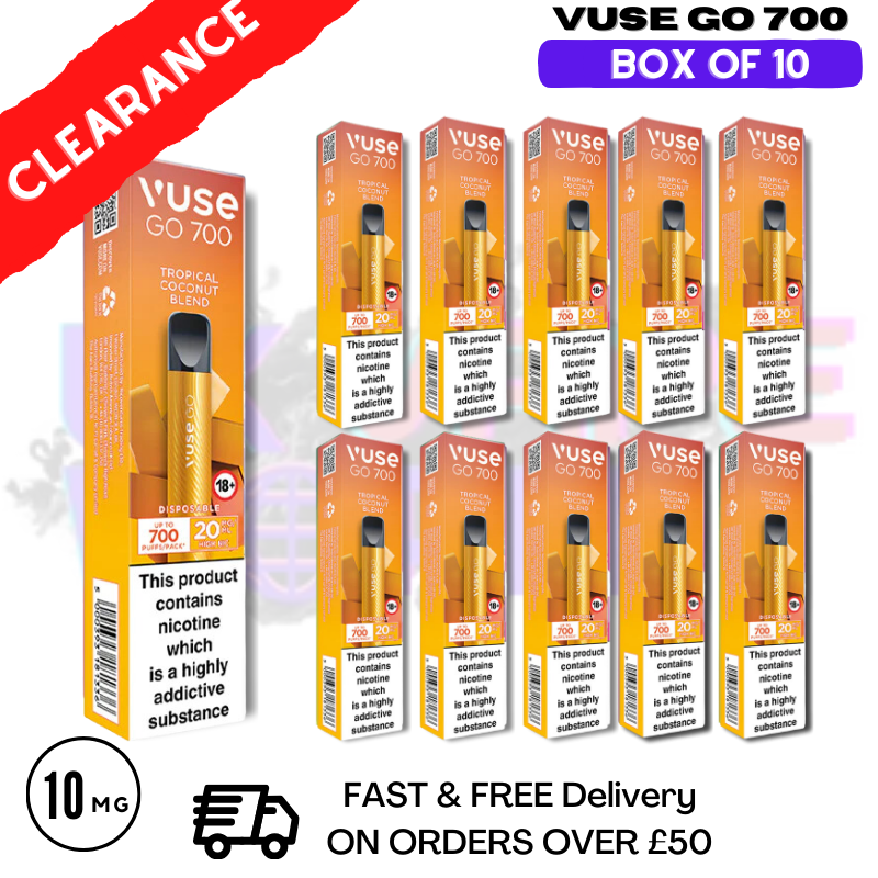 Tropische Kokosnussmischung (10 mg) – VUSE GO 700 Züge, 10er-Packung