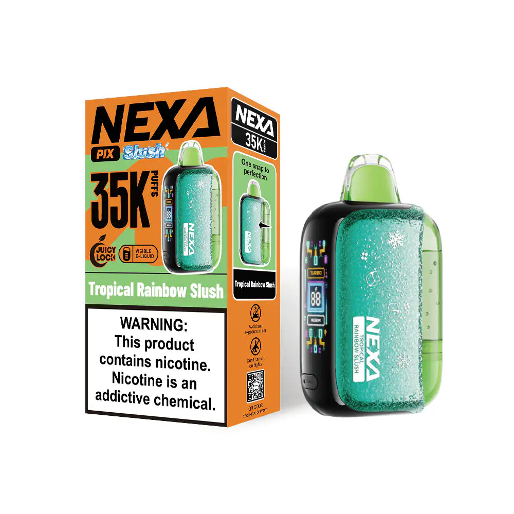 Tropical Rainbow Slush - NEXA Pix Slush 35K Disposable Vape