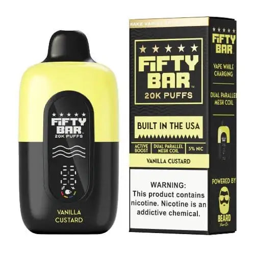 Vanilla Custard - Fifty Bar 20K Disposable Vape