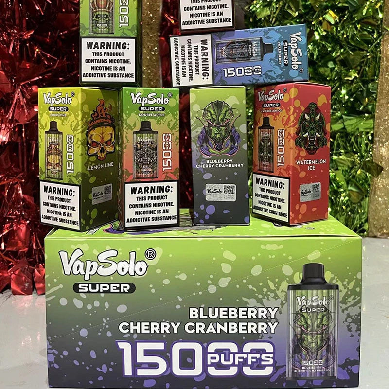 Vapsolo Super 15k Tornado 15000 Puff Bar Vape Disposable Electronic Cigarette