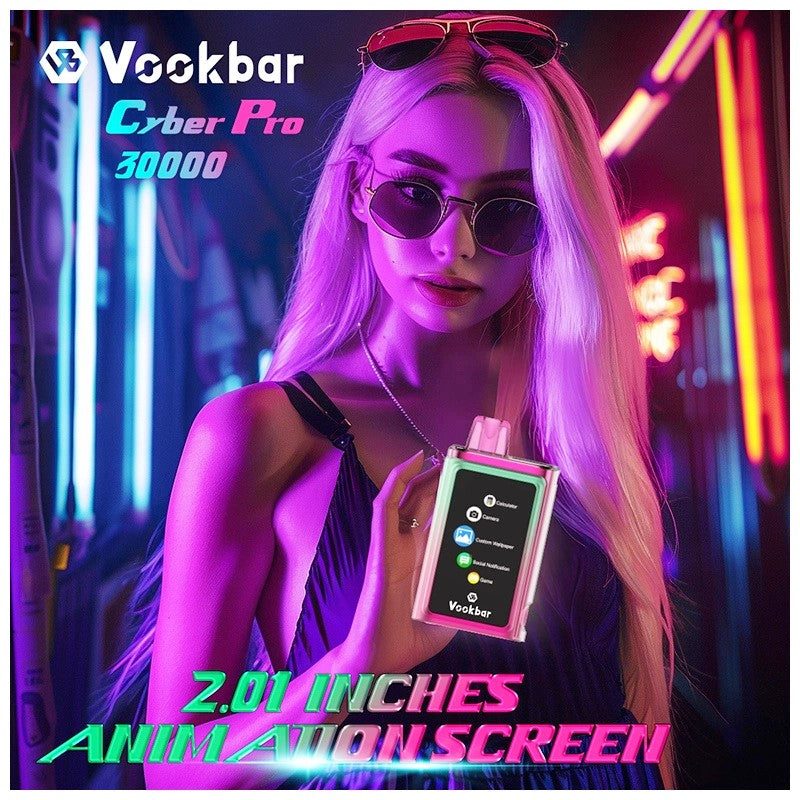 2024 New Product Vookbar Cyber PRO 30000 Puffs Wholesale Disposable Vape Pen Original Factory Hookah Eliquid Vaporizer OEM/ODM Wape