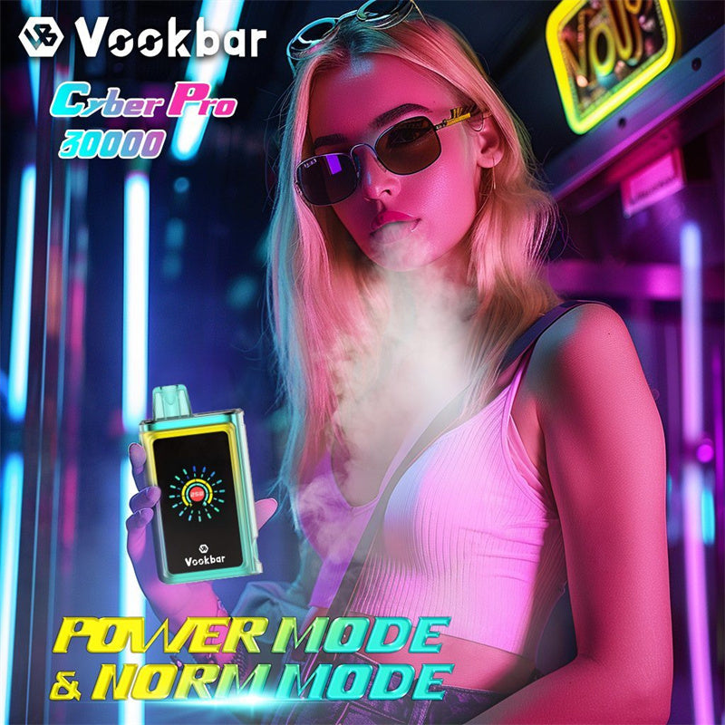 2024 New Product Vookbar Cyber PRO 30000 Puffs Wholesale Disposable Vape Pen Original Factory Hookah Eliquid Vaporizer OEM/ODM Wape