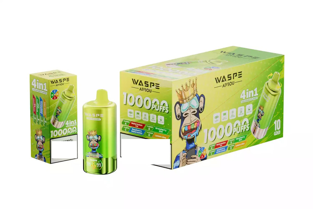 WASPE 4-in-1 Tastes 100000 Puffs Bulk Buy 100K Rechargeable Disposable Vapes Wholesale