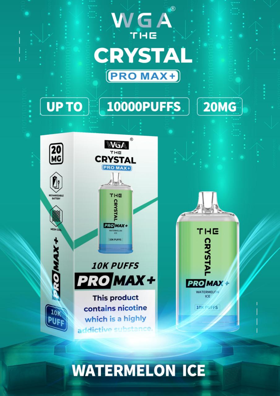 The Crystal Pro Max + 10000 Puffs Disposable Vape Pod