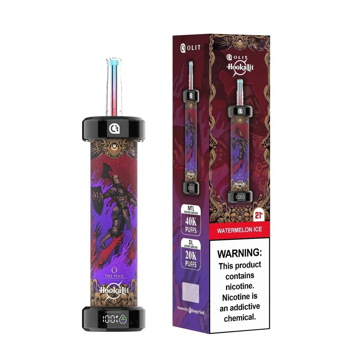 Watermelon Ice - Olit Hookalit 40K Disposable E-Hookah