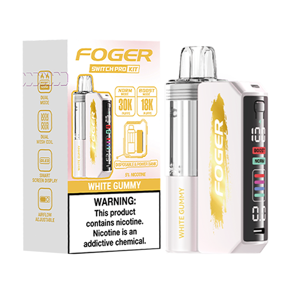 White Gummy Foger Switch Pro 30K Kit