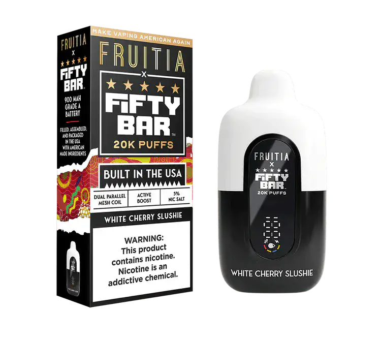 White Cherry Slushie - Fifty Bar 20K Disposable Vape