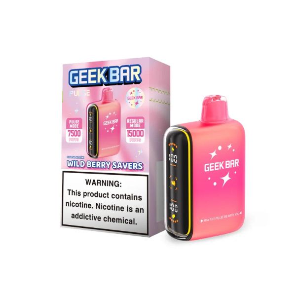 Wild Berry Savers Geek Bar Pulse 15000