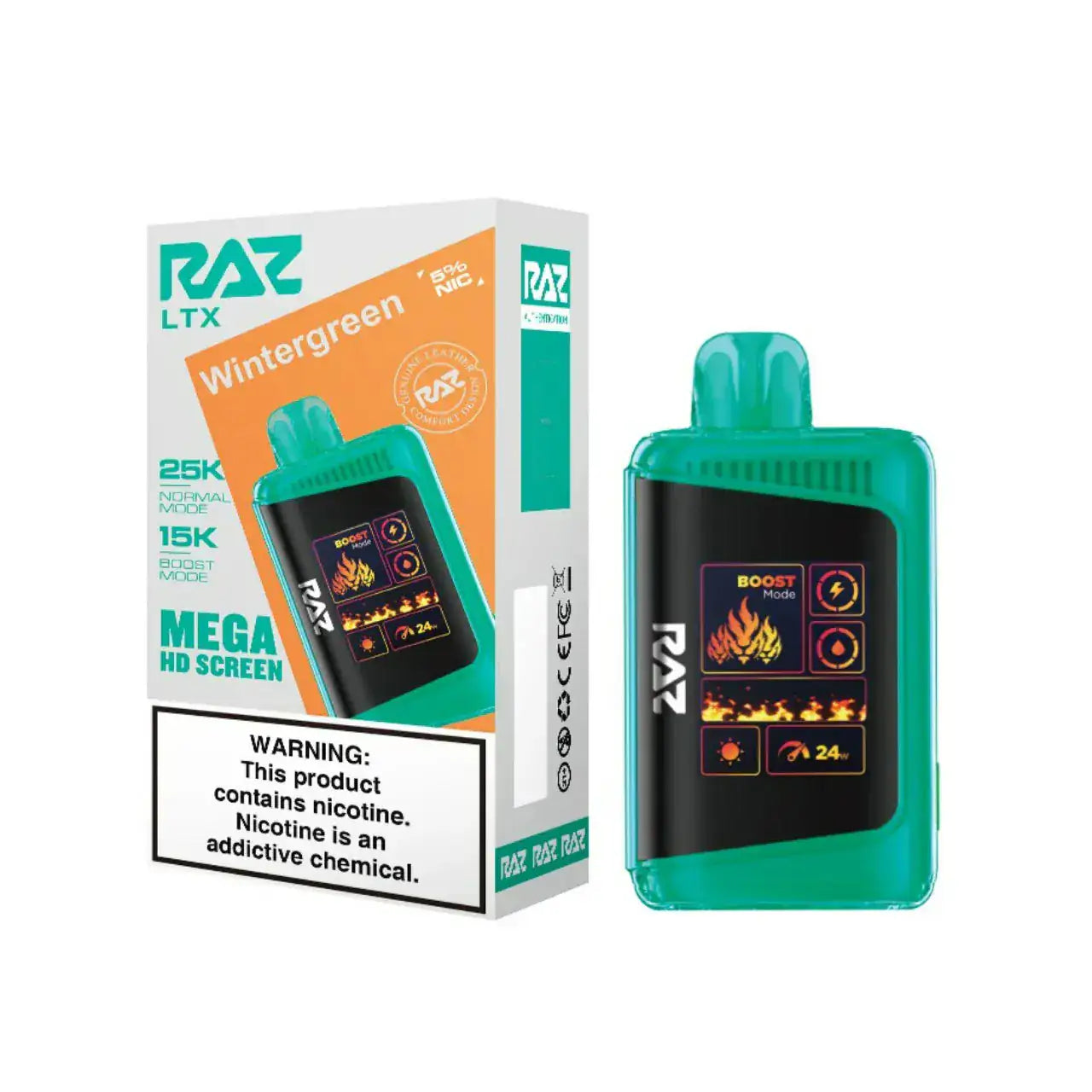 Wintergreen - RAZ LTX DC25000 Disposable Vape