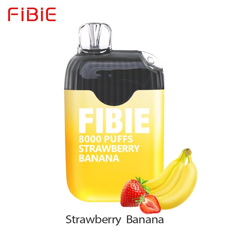 Strawberry--Banana - FIBIE 8000 Puffs Disposable Vapor Wands(8000 PUFFS)