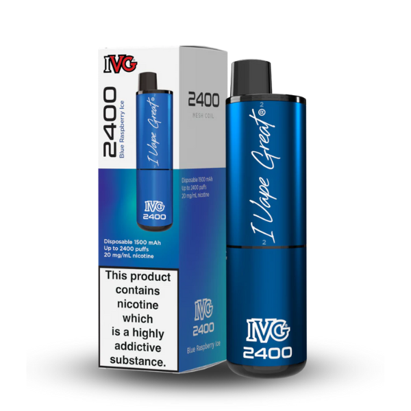 Blue Raspberry Ice - IVG 2400 Disposable Kit