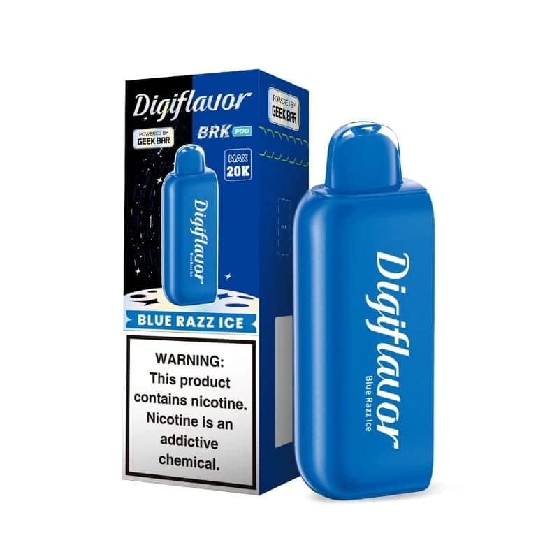 Blue Razz Ice - Geek Bar Digiflavor BRK 20k Disposable Pod