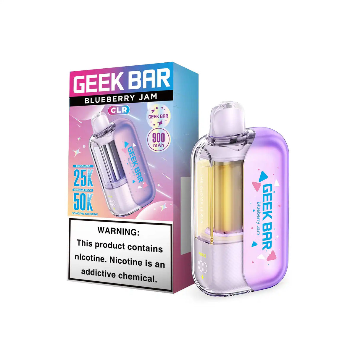 Blueberry Jam - Geek Bar CLR 50k Disposable Vape