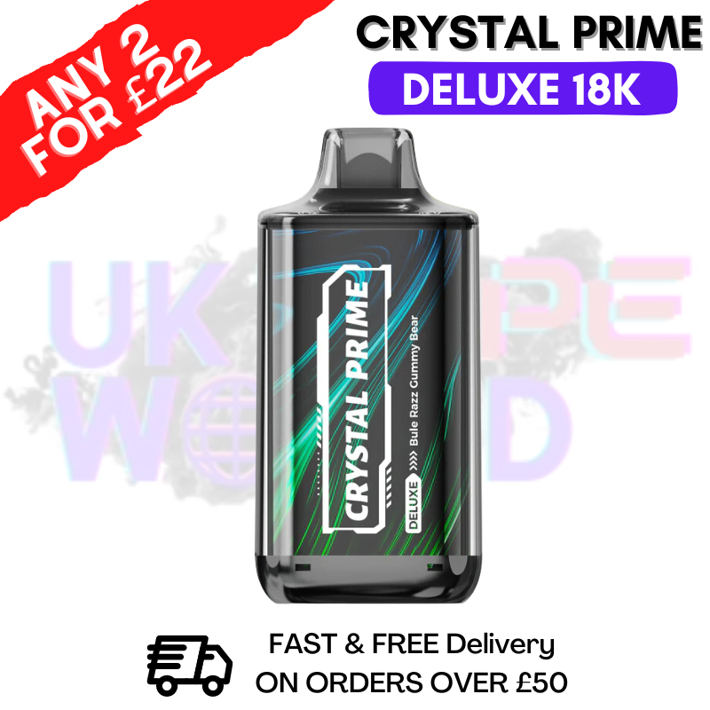 Blue Razz Gummibärchen Crystal Prime Deluxe 18000 Stück 18K PUFF