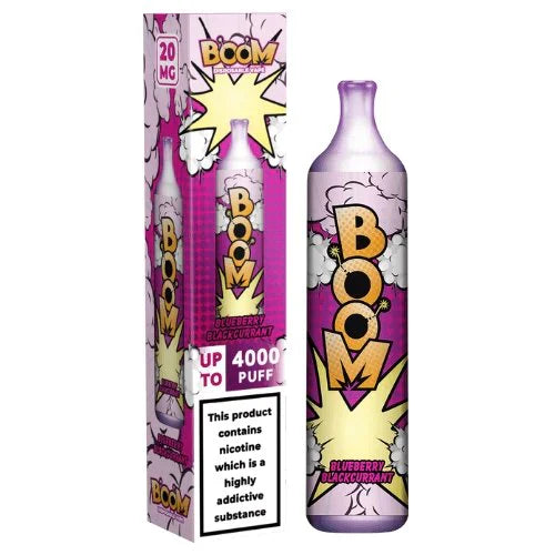 Boom Einweg-E-Zigarette, 2 ml, 20 mg Nikotin, bis zu 4000 Züge, nicht wiederaufladbar