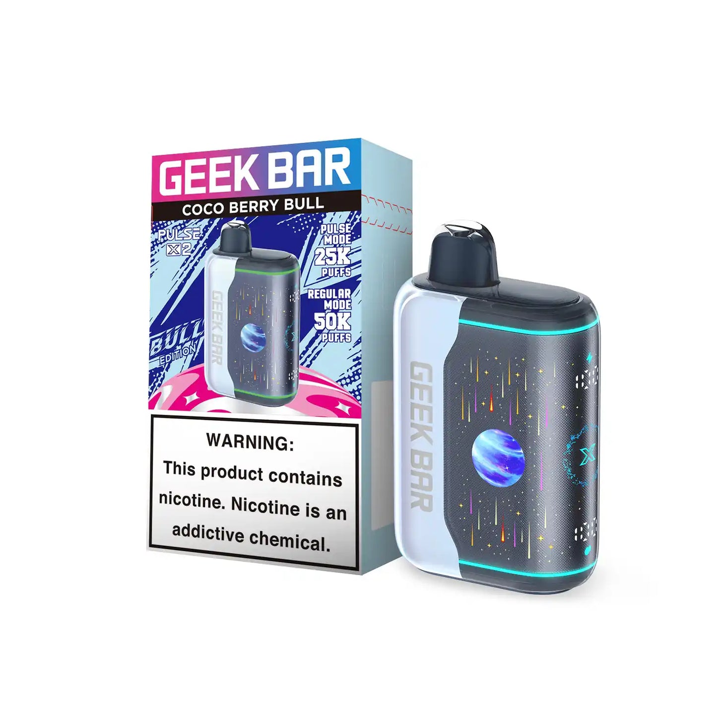 Coco Berry Bull - Geek Bar Pulse X 2 50k Disposable Vape