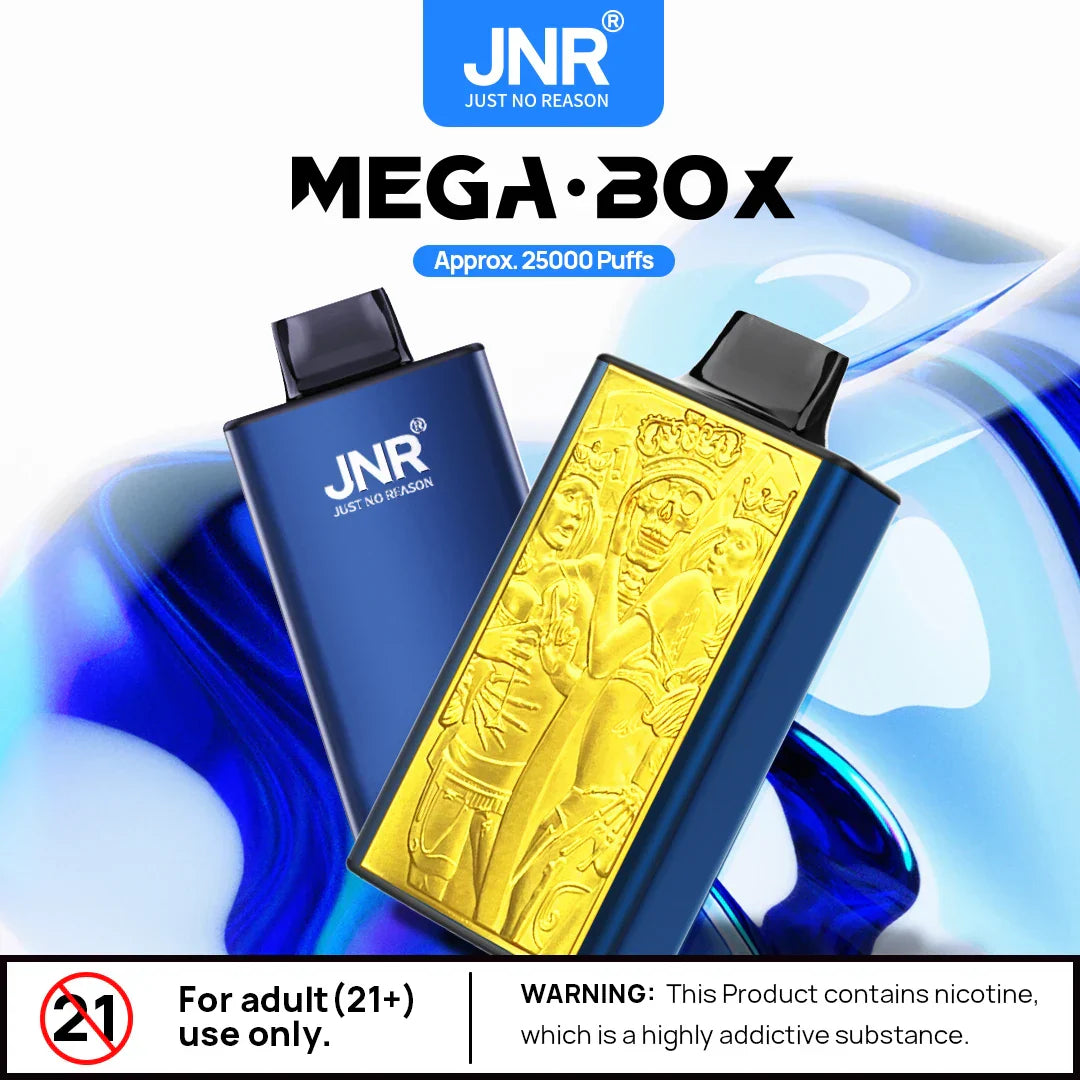 JNR Mega Box 25000 Puffs Disposable Vape (Box of 10) 20 Flavors