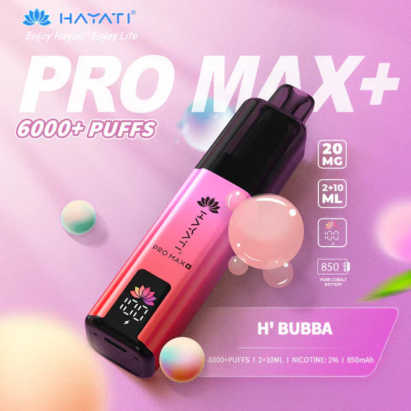Hayati Pro Max+ 6000 Puffs Disposable Vape (Box of 10)