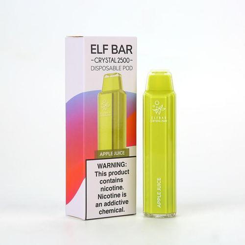 Elf Bar 2500 Crystal Einweg-Pod-System, 2500 Züge, 1000 mAh Akku, 2 ml Tankinhalt, 20 mg Nikotin
