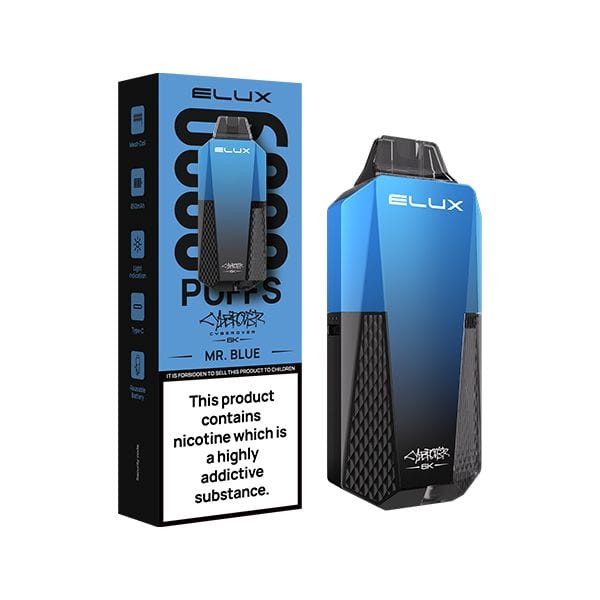 Elux Cyberover 6.000 Züge, 10 ml 850 mAh 6K Einweg-E-Zigarette, 6 Geschmacksrichtungen.