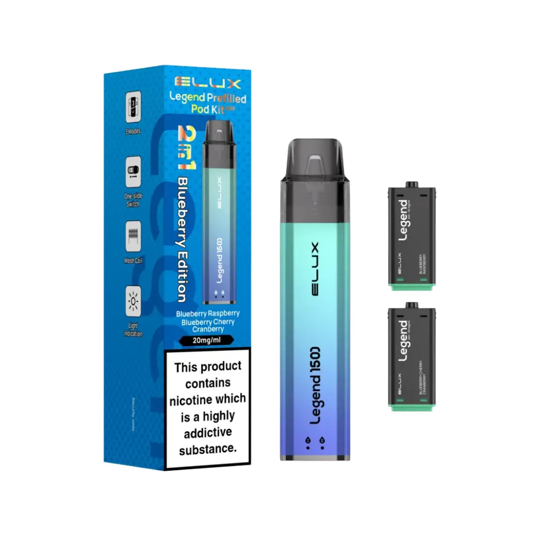 Elux Legend 1500 Puff Prefilled & Reusable Pod Kit