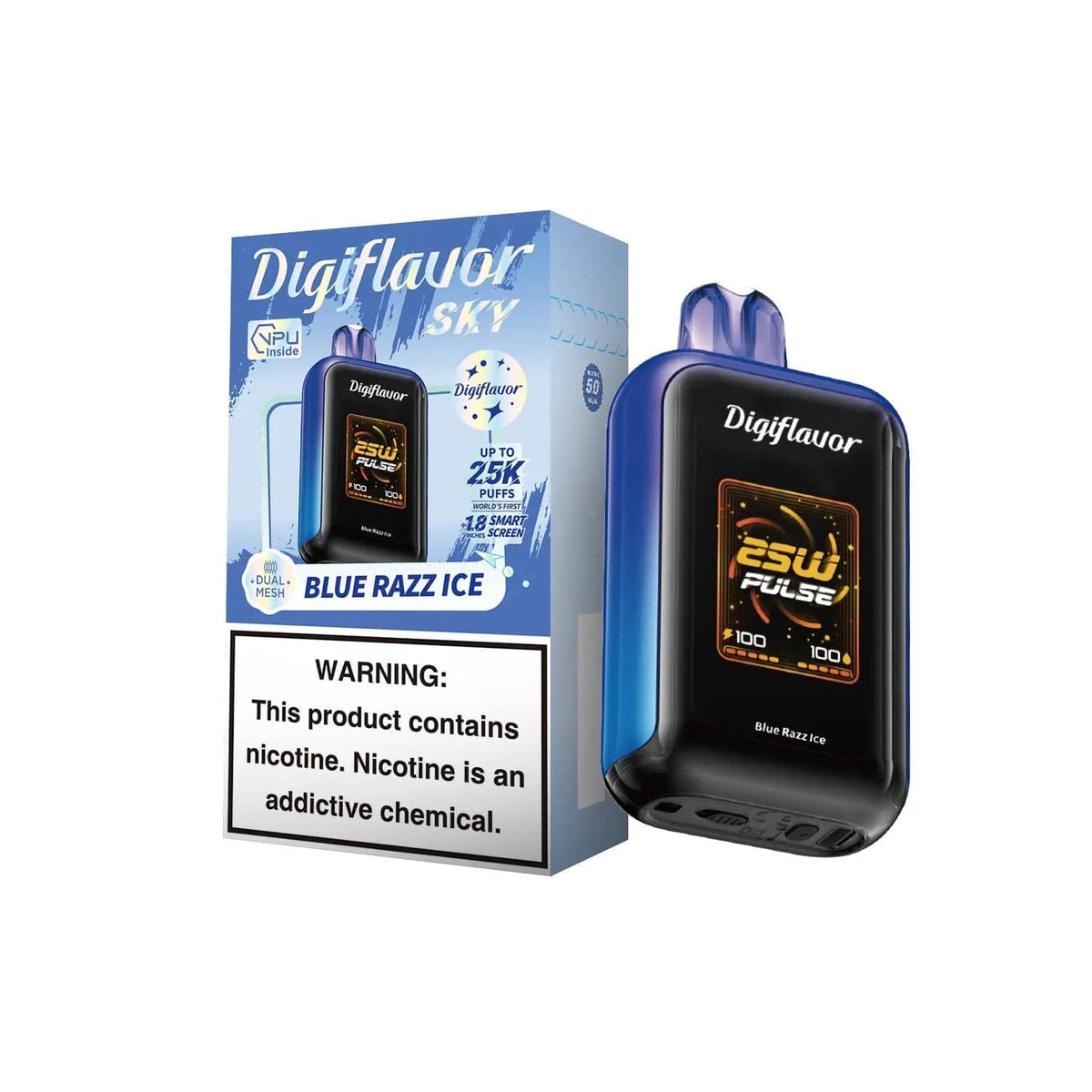 Blue Razz Ice - Geek Bar Digiflavor Skyview 25k Disposable Vape