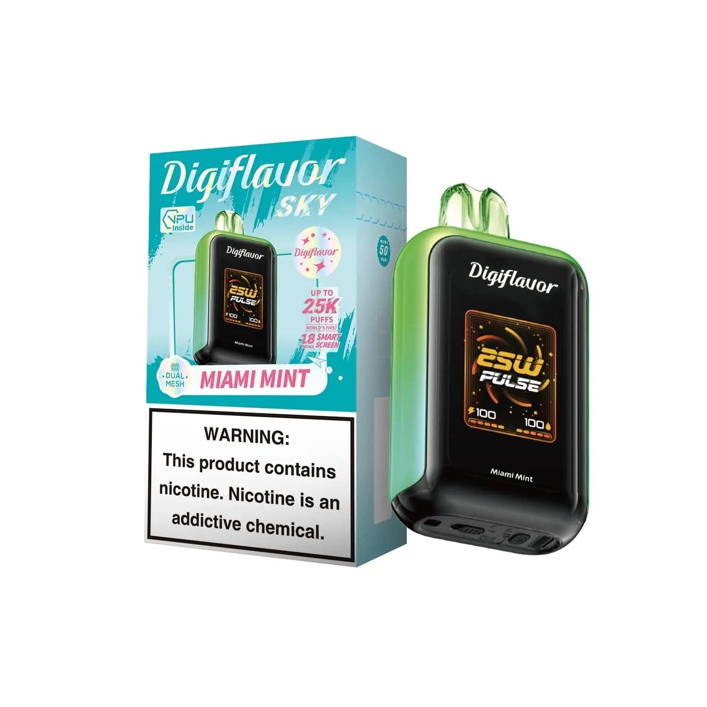 Miami Mint - Geek Bar Digiflavor Skyview 25k Disposable Vape
