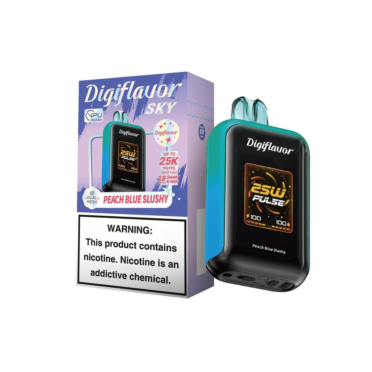Peach Blue Slushy - Geek Bar Digiflavor Skyview 25k Disposable Vape