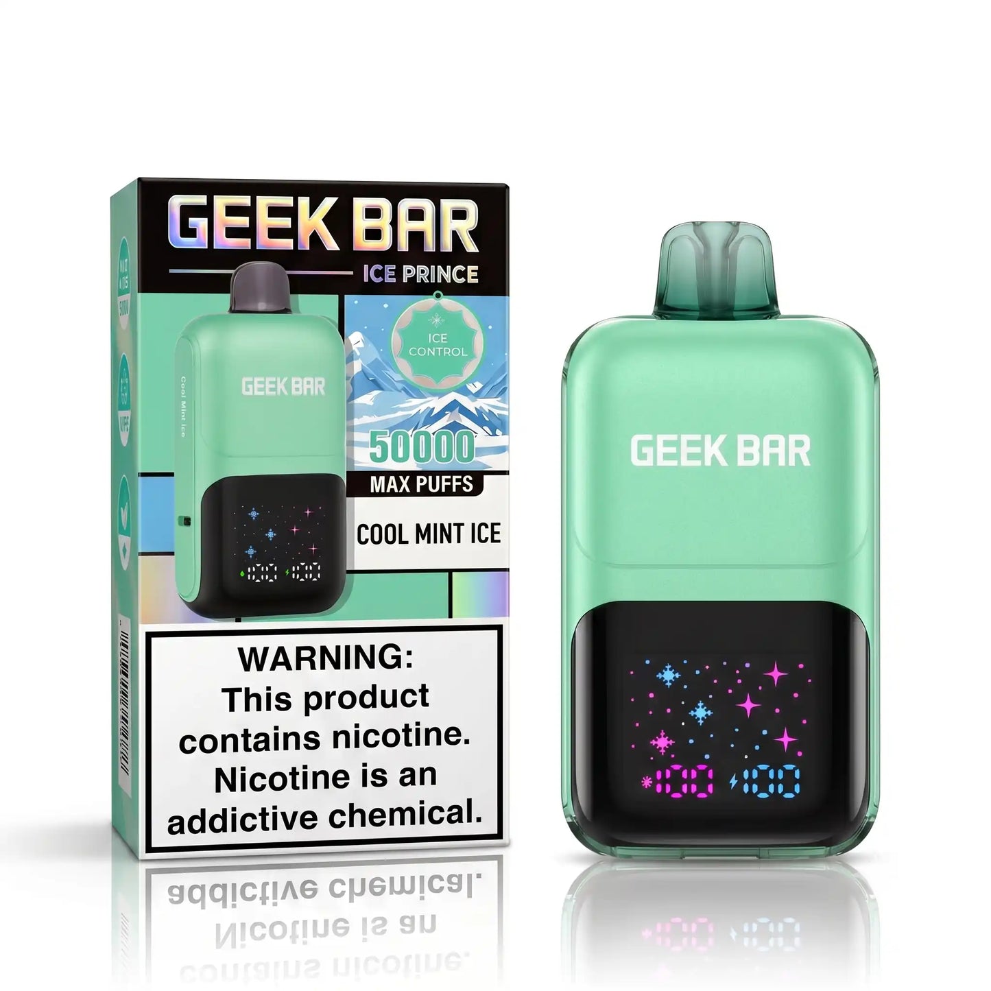 Cool Mint Ice - Geek Bar Ice Prince 50K Disposable Vape