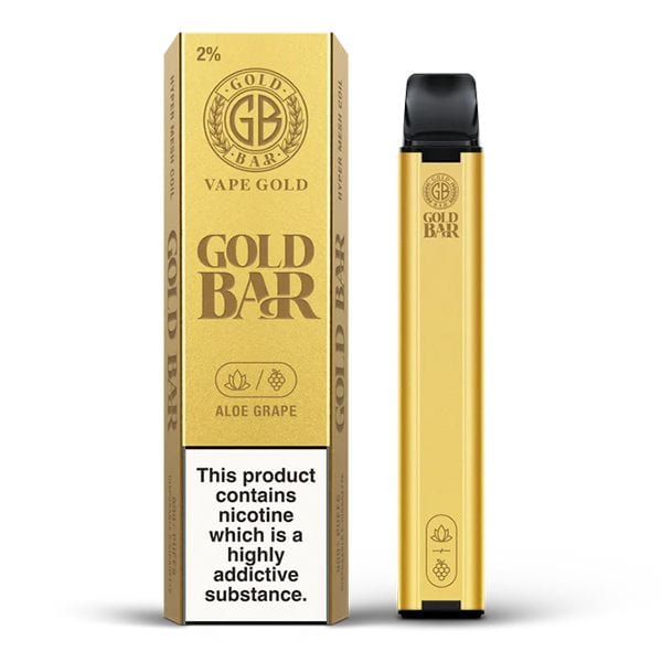Gold Bar Einweg-E-Zigarette für 600 Züge, 30 Geschmacksrichtungen