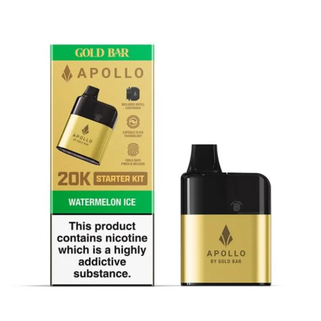 Gold Bar Apollo 20K Puff Prefilled & Reusable Pod Kit