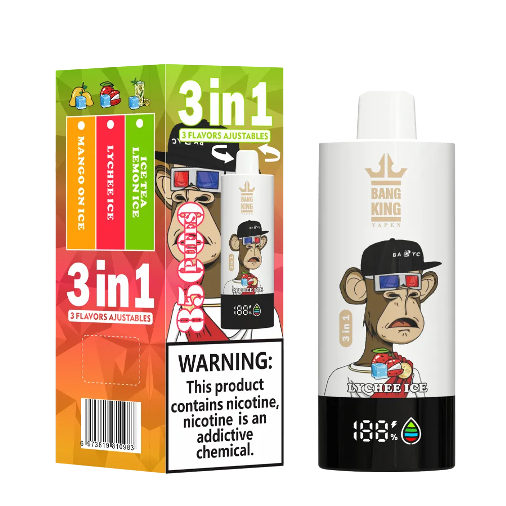 Bang King Triple 85K 3‑in‑1 Disposable Vape | 85.000 Puffs | Triple Flavor Pods