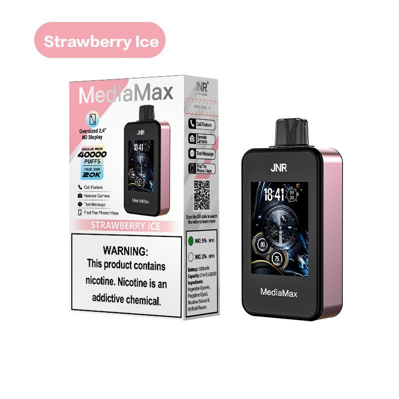 JNR MediaMax 40000 Puffs Prefilled Vape Pod Kit - Box of 5