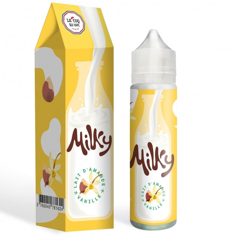 LE COQ QUI VAPE Milky Lait d'Amande Vanille - E-liquide 50ml