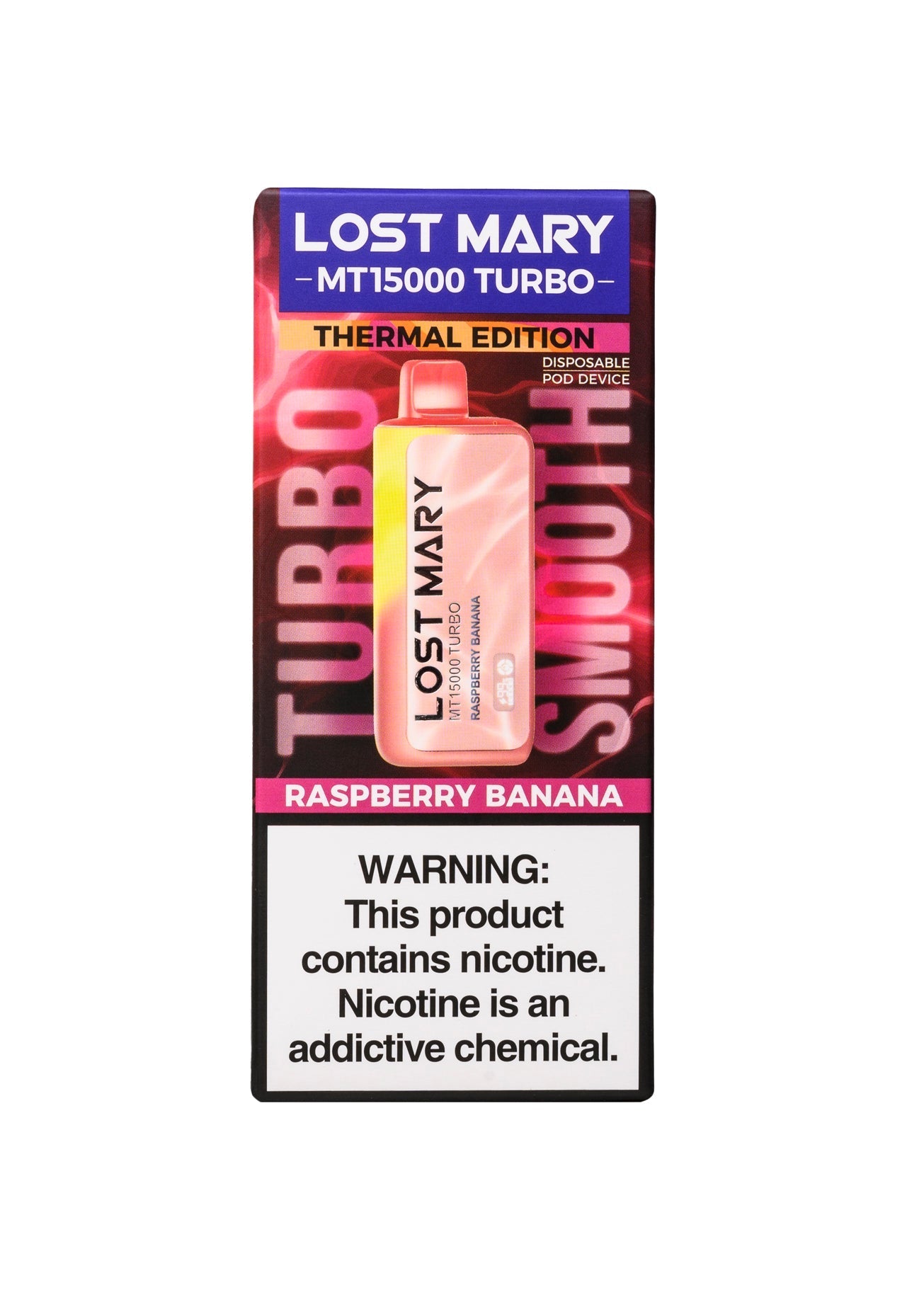Raspberry Banana Lost Mary MT15000 Turbo