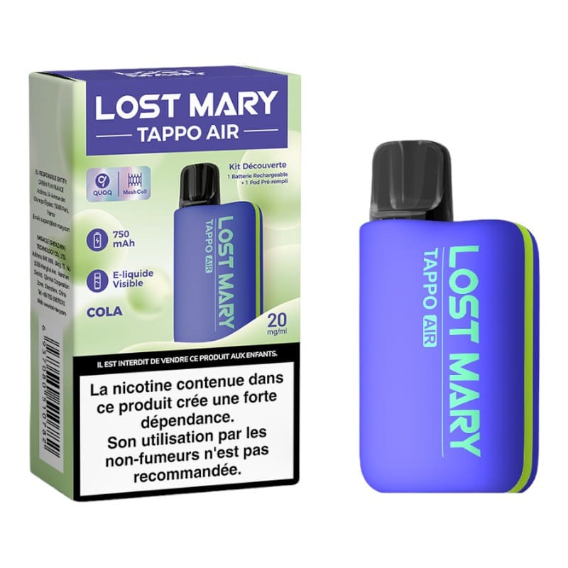 Lost Mary - Kit Pod Découverte Tappo Air 20mg - 2ml Prefilled
