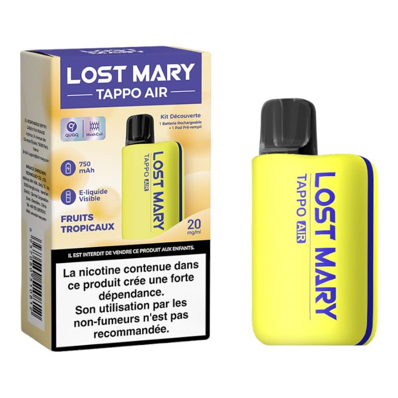 Lost Mary - Kit Pod Découverte Tappo Air 20mg - 2ml Prefilled