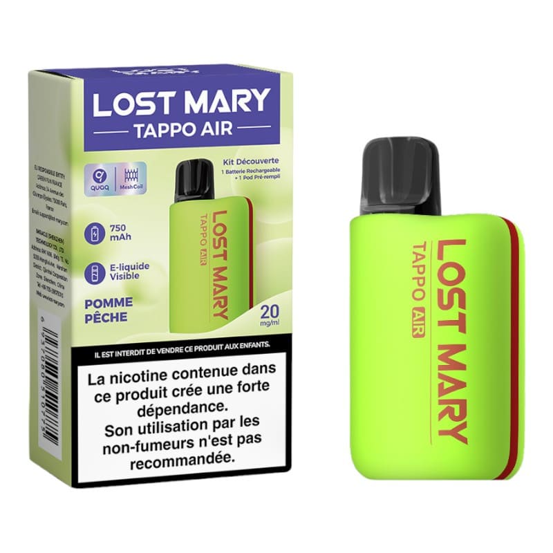 Lost Mary - Kit Pod Découverte Tappo Air 20mg - 2ml Prefilled