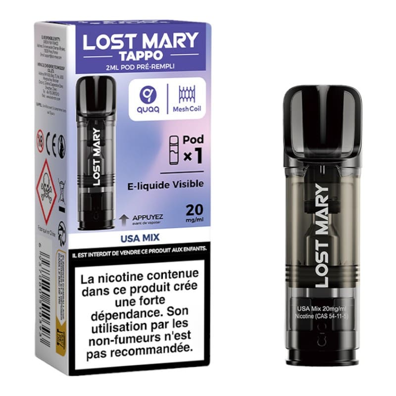 LOST MARY Tappo - Pack de 2 Cartouches 2ml 600 Puffs
