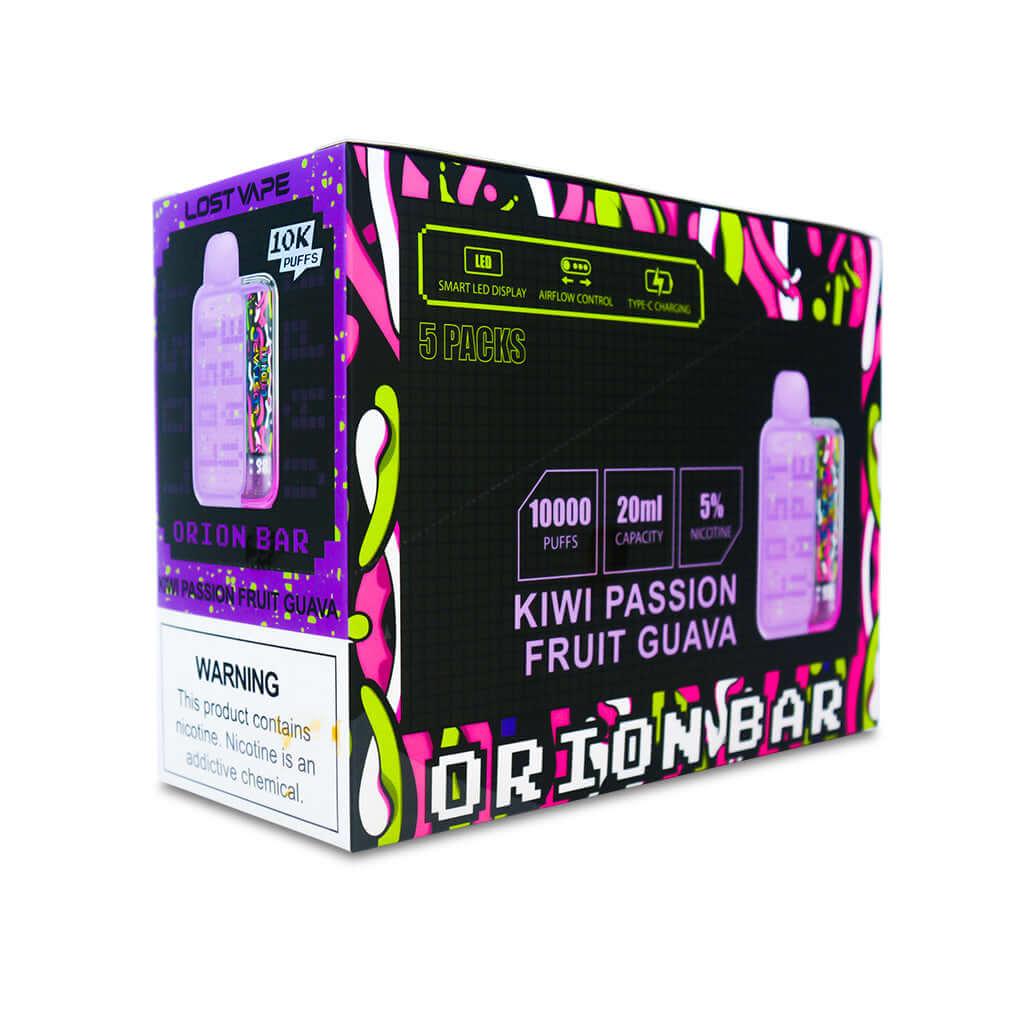 Kiwi Passion Fruit Guava Lost Vape Orion Bar 10000