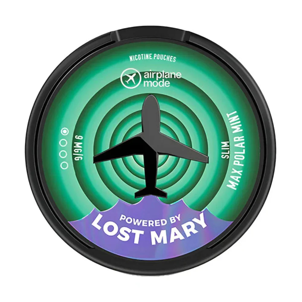 Max Polar Mint Airplane Mode Lost Mary Nicotine Pouches