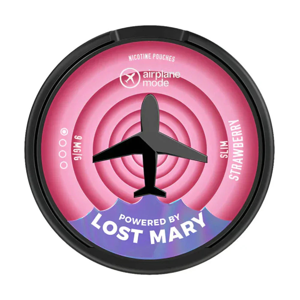 Strawberry Airplane Mode Lost Mary Nicotine Pouches