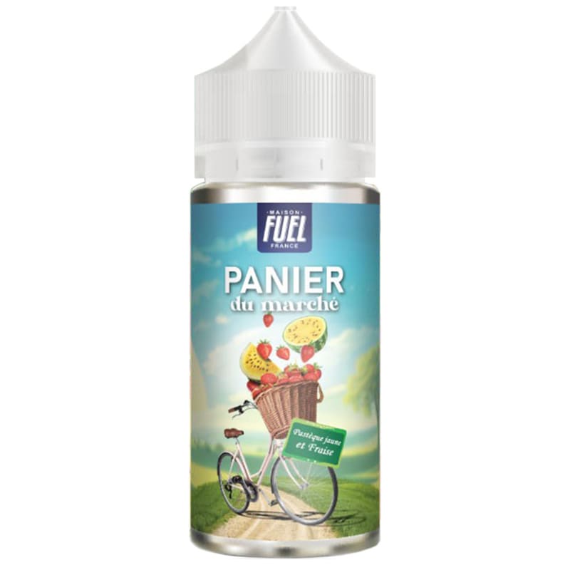 PANIER DU MARCHÉ Fraise et Pastèque Jaune – E-Liquid 100 ml