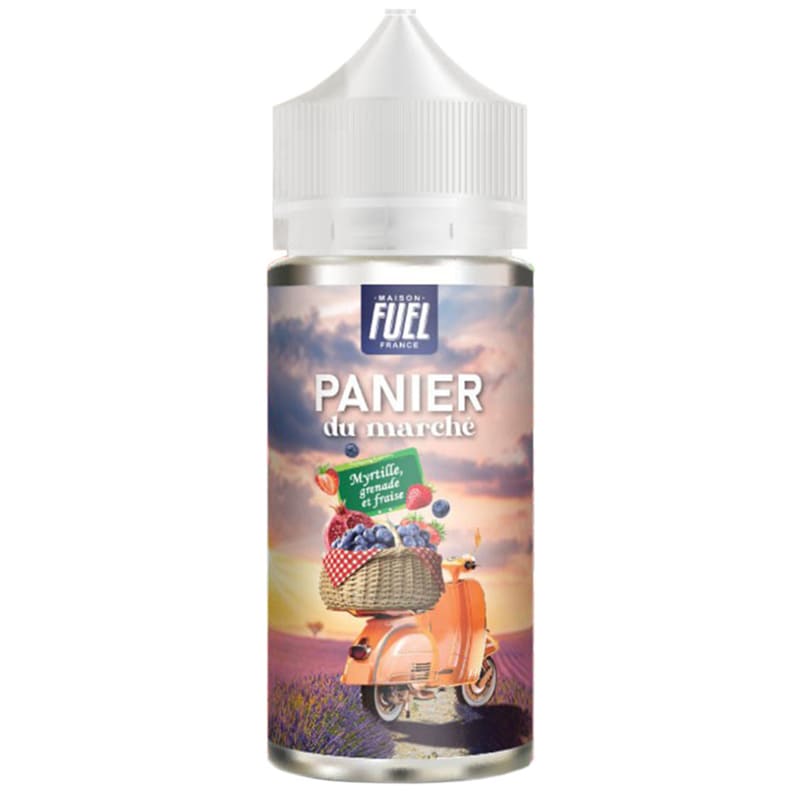 PANIER DU MARCHÉ Myrtille Grenade et Fraise - E-Liquid 100 ml