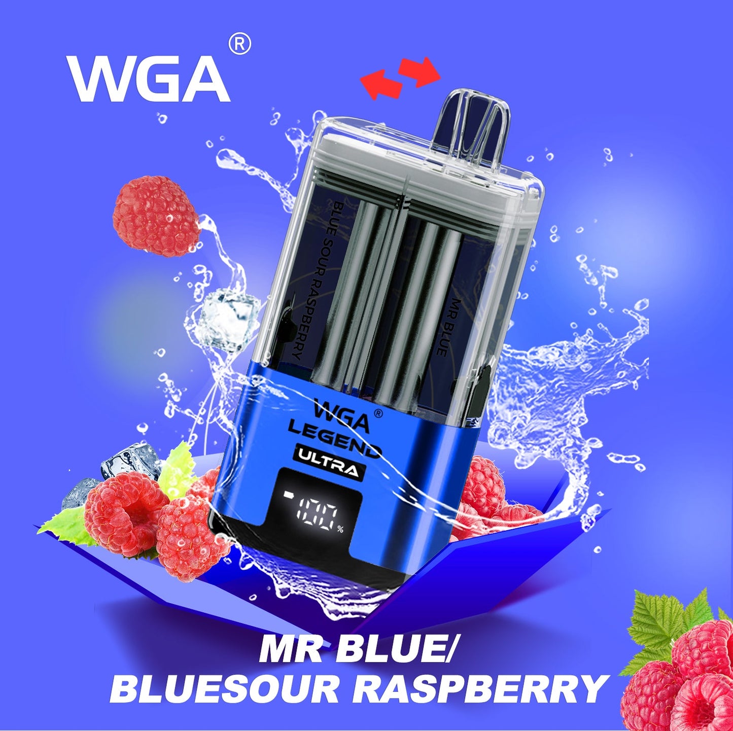 WGA 30000 Puffs Dual Flavors Disposable Vape 20ml+2ml 650mAh 15 flavors