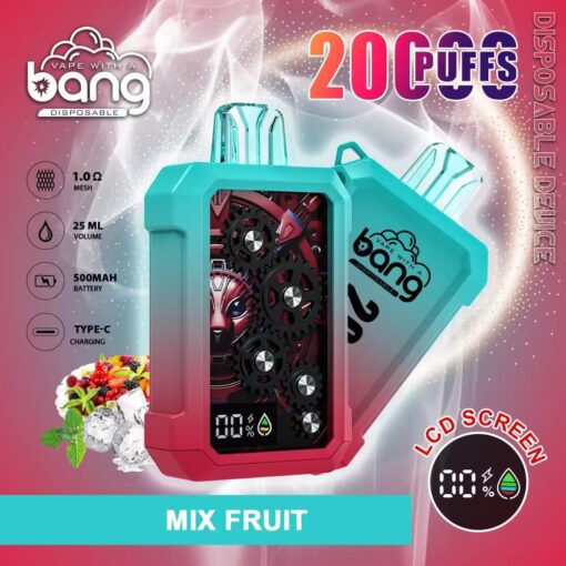Bang King Double Crystal 20000 Puffs Vape 20K Disposable Vape Pen E Cigarette Prefilled 25ml 650mAh